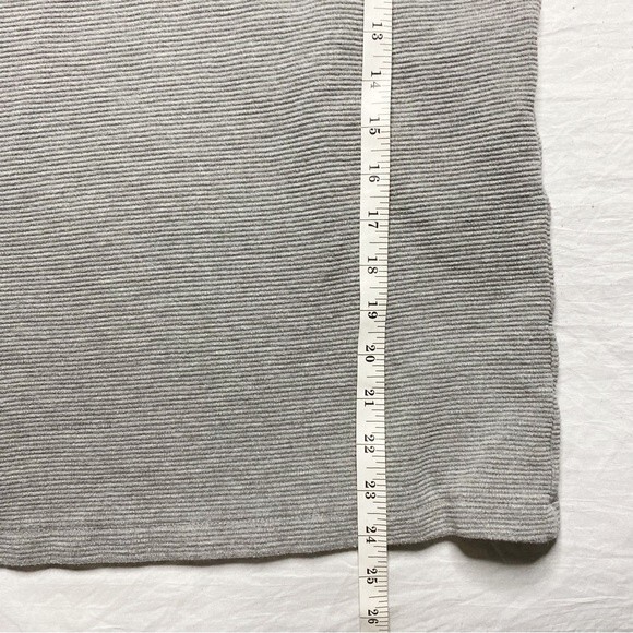 Never Lose HEDGE Long Sleeve Ribbed Henley Cotton Blend Minimalist Size Small - Picture 8 of 8
